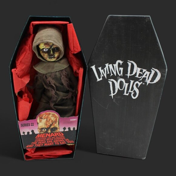 Living Dead Dolls Series 22 Menard Zombie Doll In Coffin Box - Picture 1 of 7